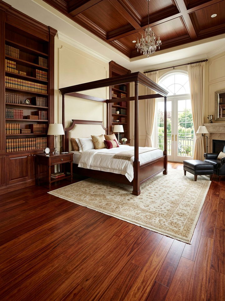 Mahogany Wood Floor - 30 bedroom hardwood floors