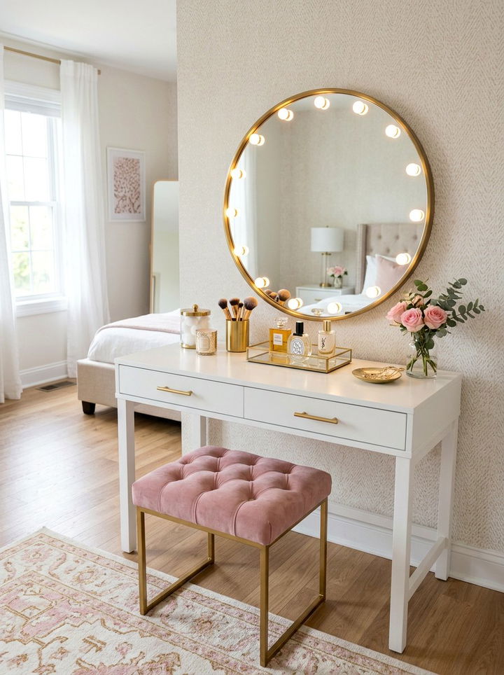 Makeup Vanity Table - 30 bedroom enhancement ideas