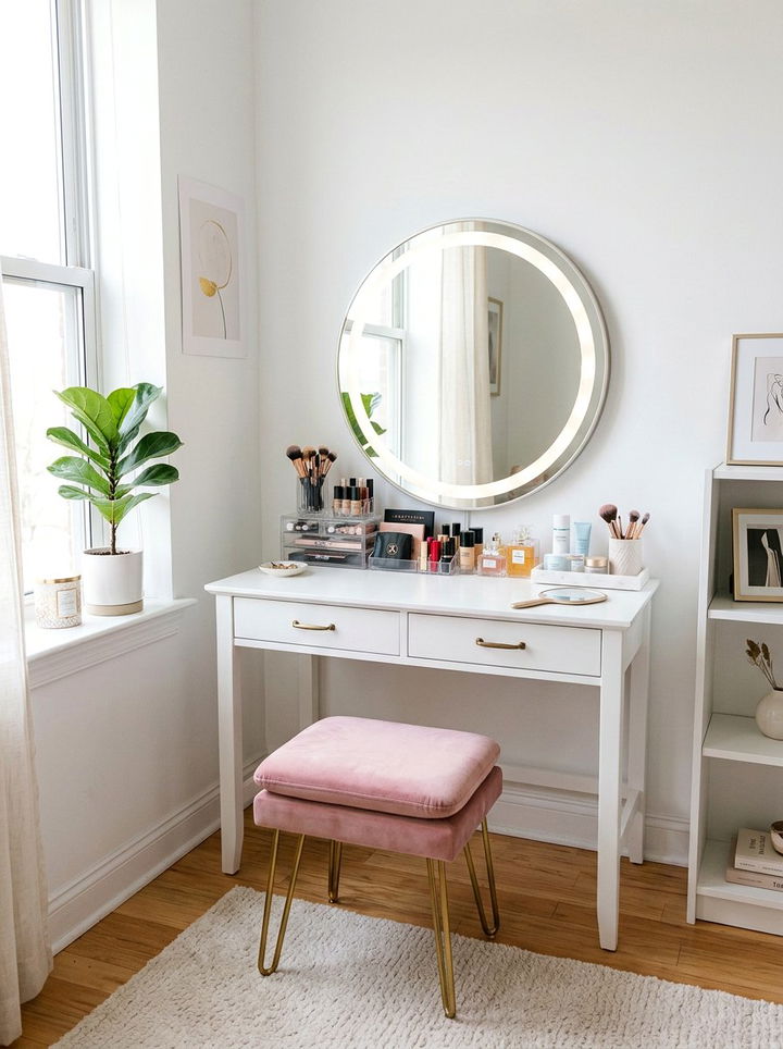 Makeup vanity table - 30 cheap bedroom furniture ideas