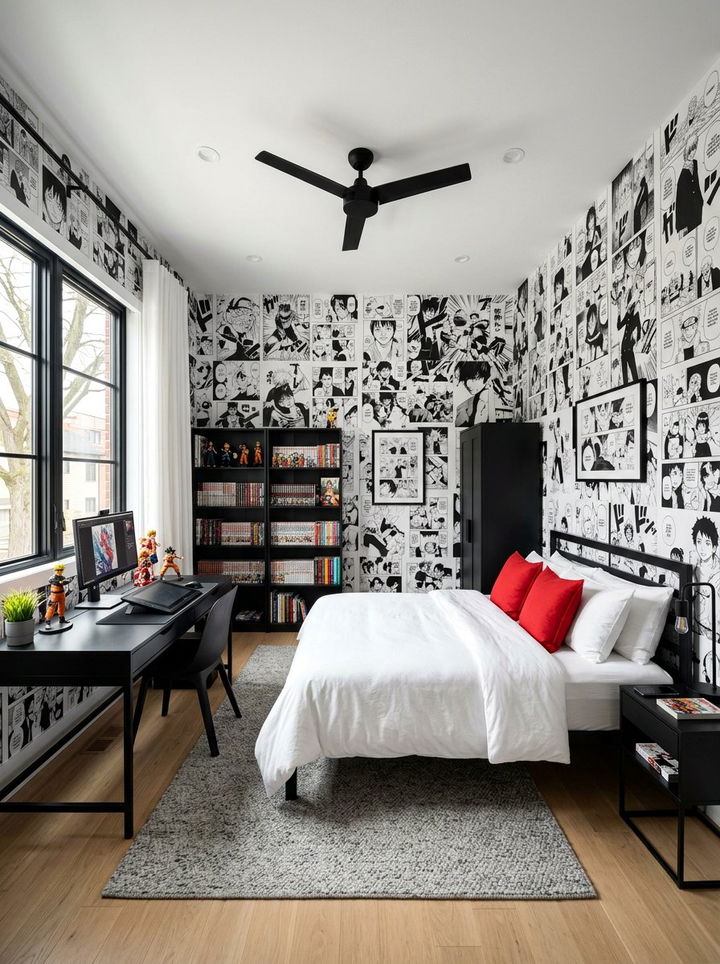 Manga bedroom - 30 nerd bedroom ideas