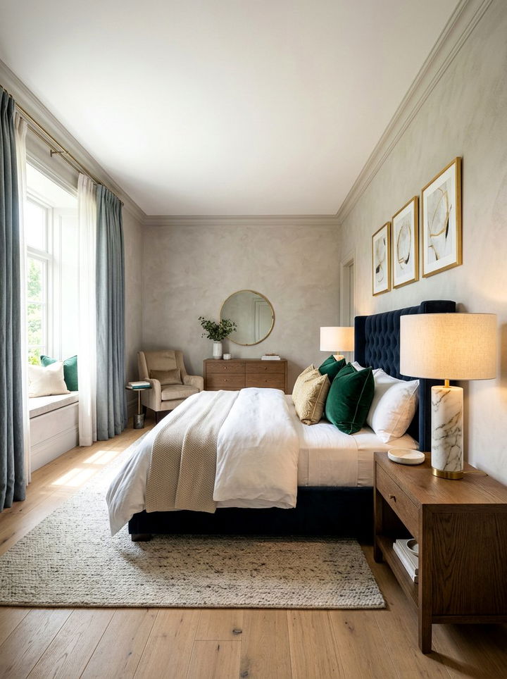 Marble Base Lamp - 30 bedroom lamps