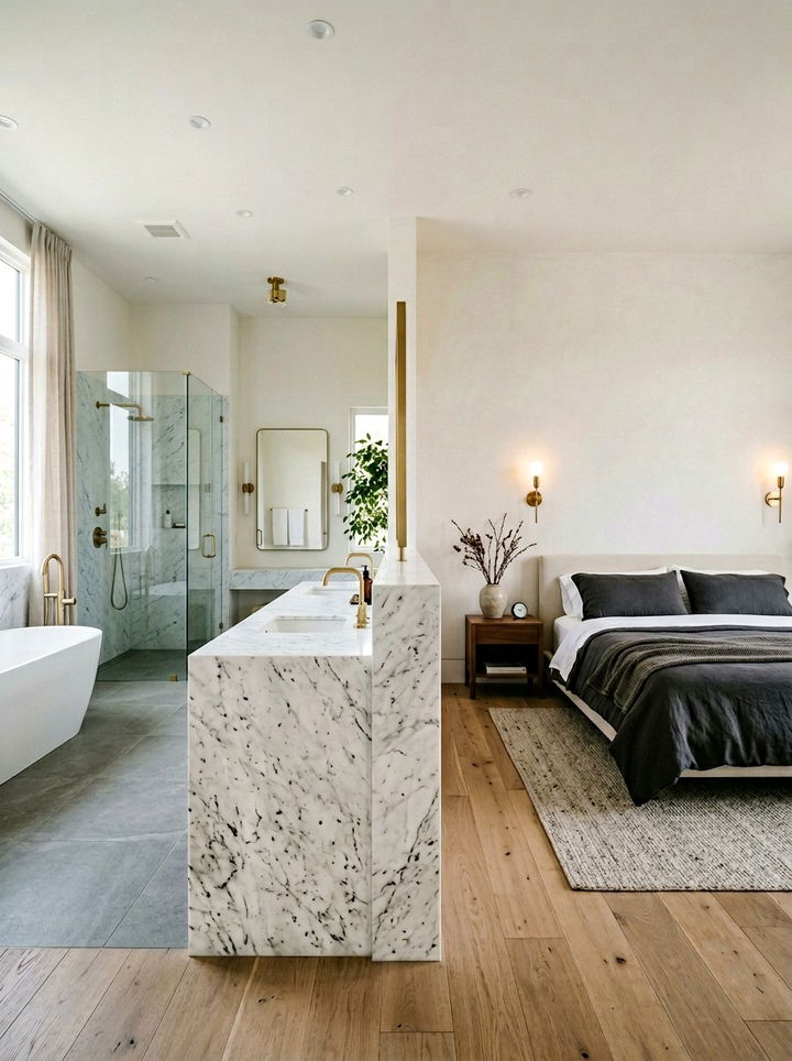 Marble Bedroom Half Wall - 30 bedroom half wall ideas