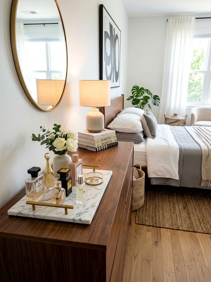 Marble Decorative Tray - 30 bedroom accessories