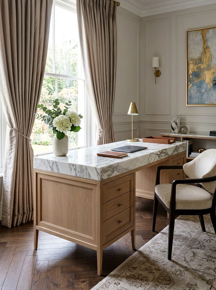 Marble Top Desk With Drawers - 30 bedroom desk with drawers