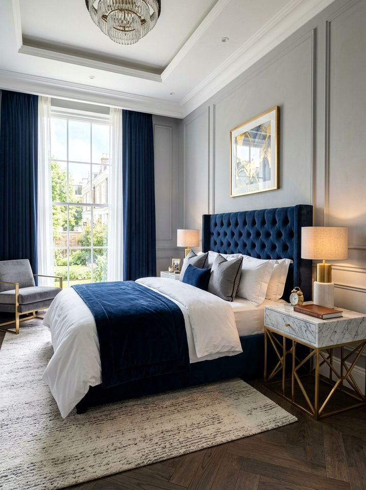 Marble Top Nightstand - 30 bedroom nightstands