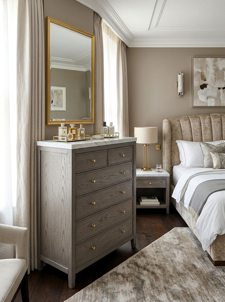 Marble Top Tall Dresser - 30 bedroom tall dressers