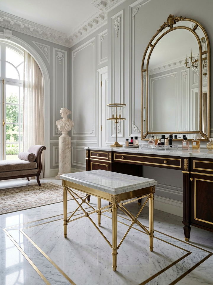 Marble Top Vanity Stool - 30 bedroom vanity stools