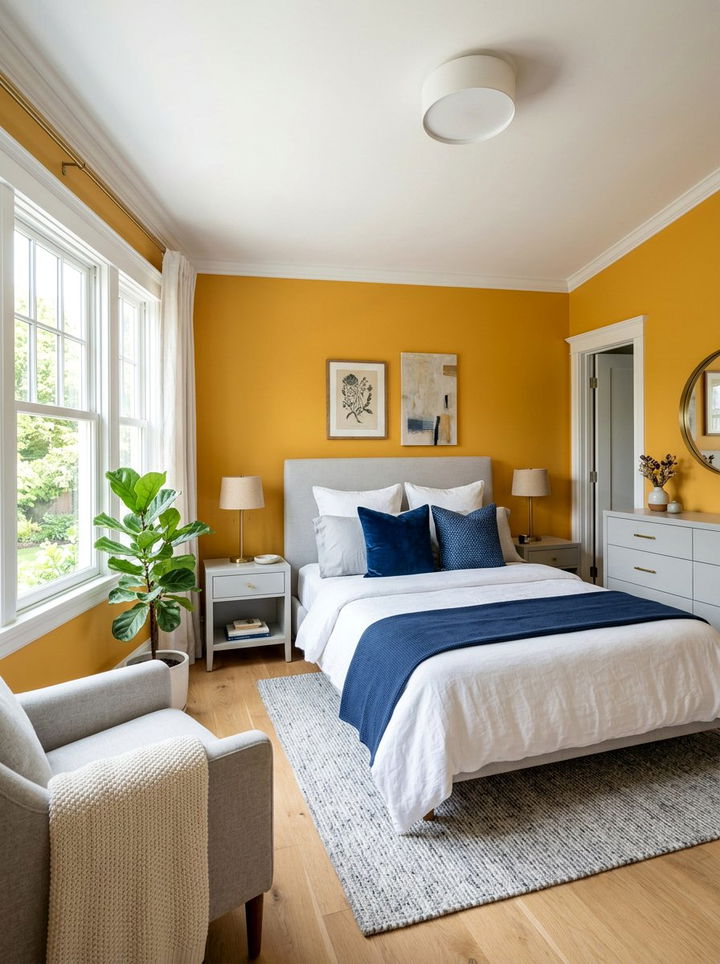 Marigold Bedroom - 30 bold color bedroom ideas