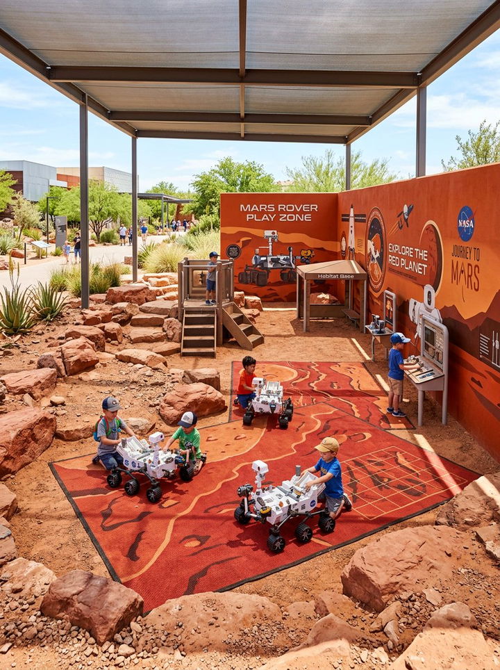 Mars rover play area - 30 astronaut bedroom ideas