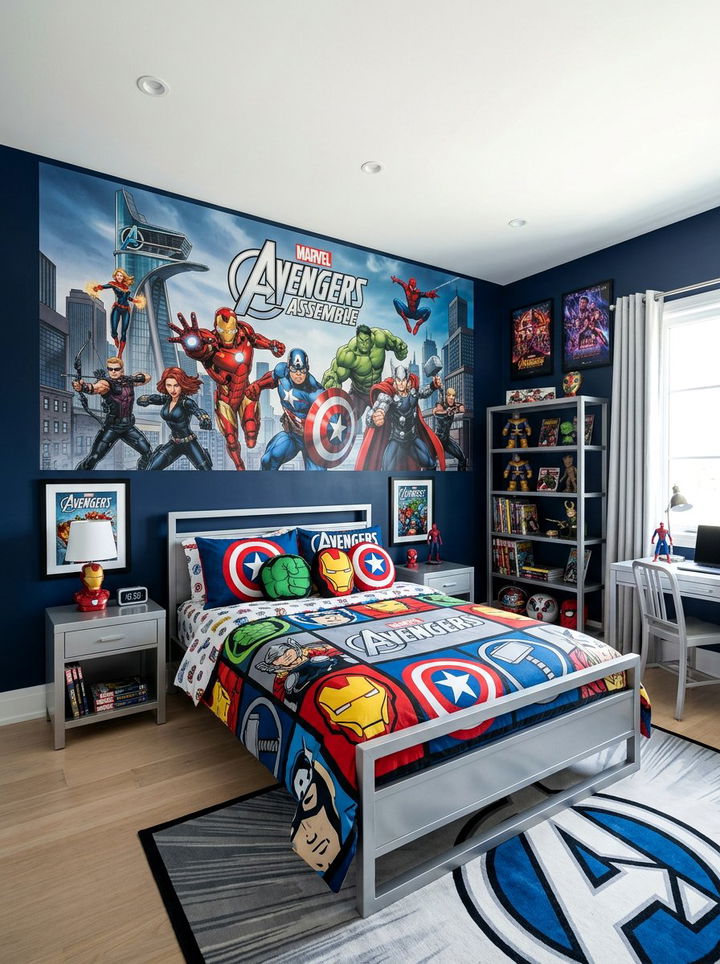 Marvel Avengers bedroom - 30 superhero bedroom ideas