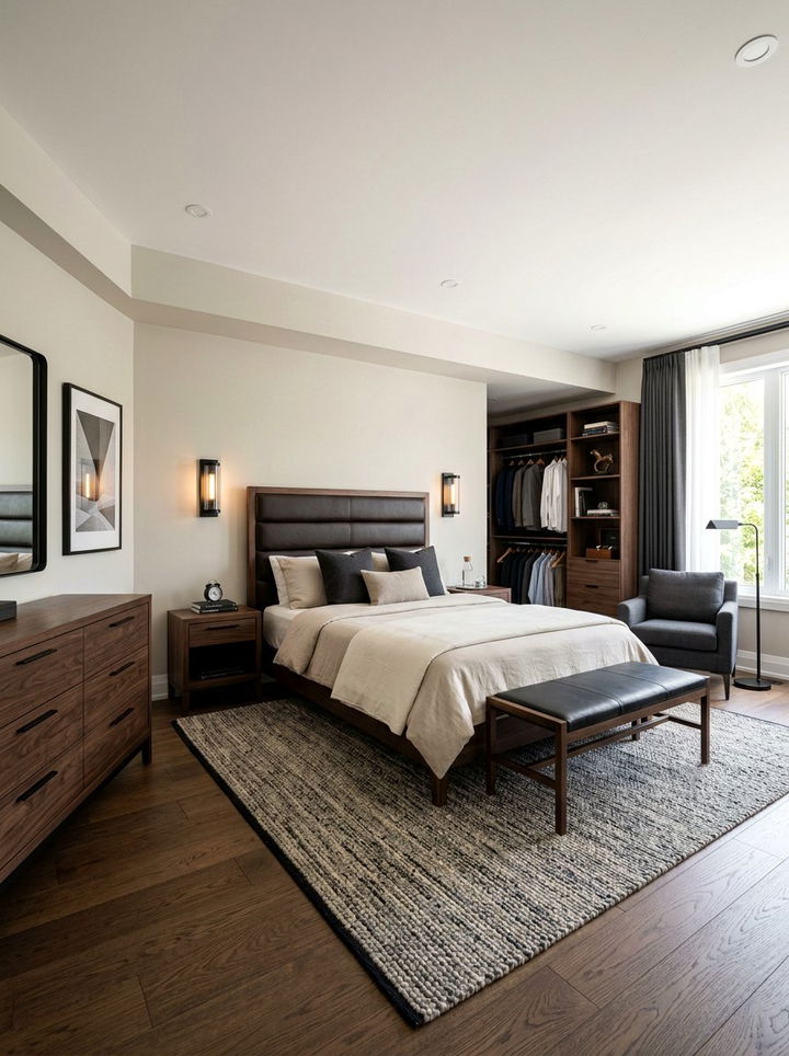 Masculine Beige Bedroom - 30 beige bedroom ideas