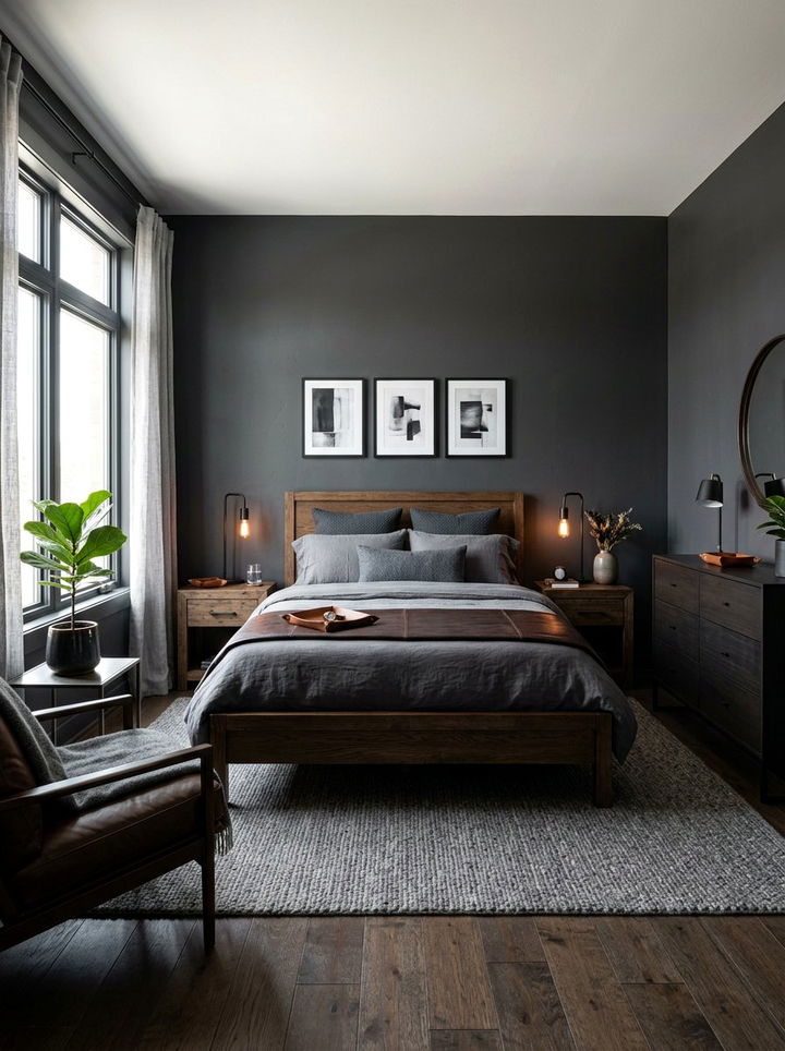 Masculine Grey Bedroom - 30 grey bedroom ideas