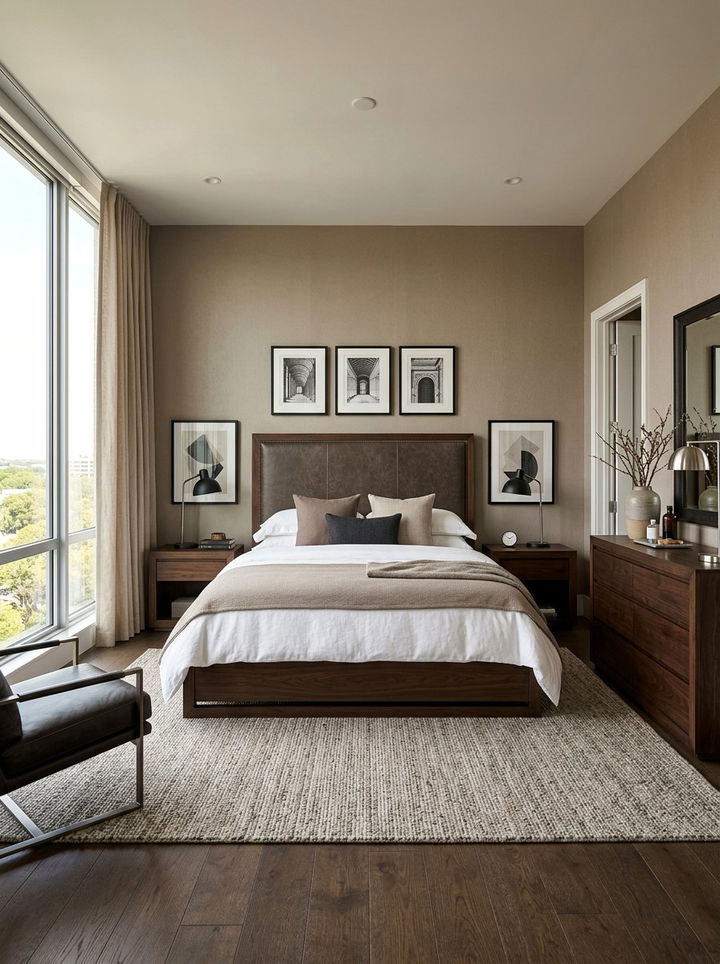 Masculine Neutral Bedroom - 30 beige and white bedroom ideas
