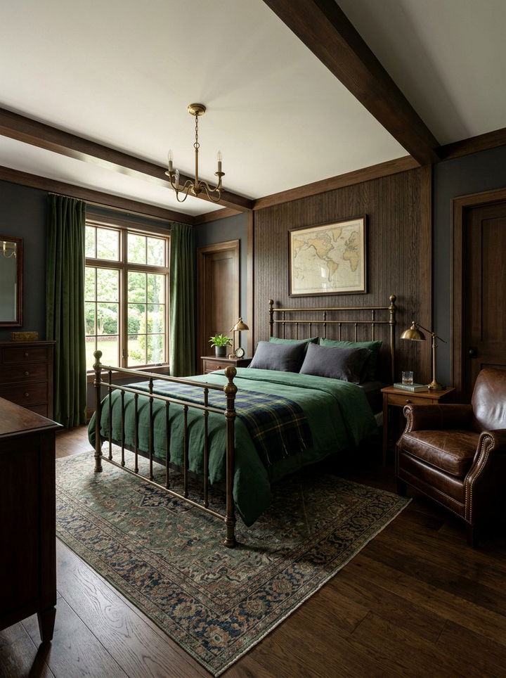 Masculine Style Brass Bed - 30 bedroom brass beds