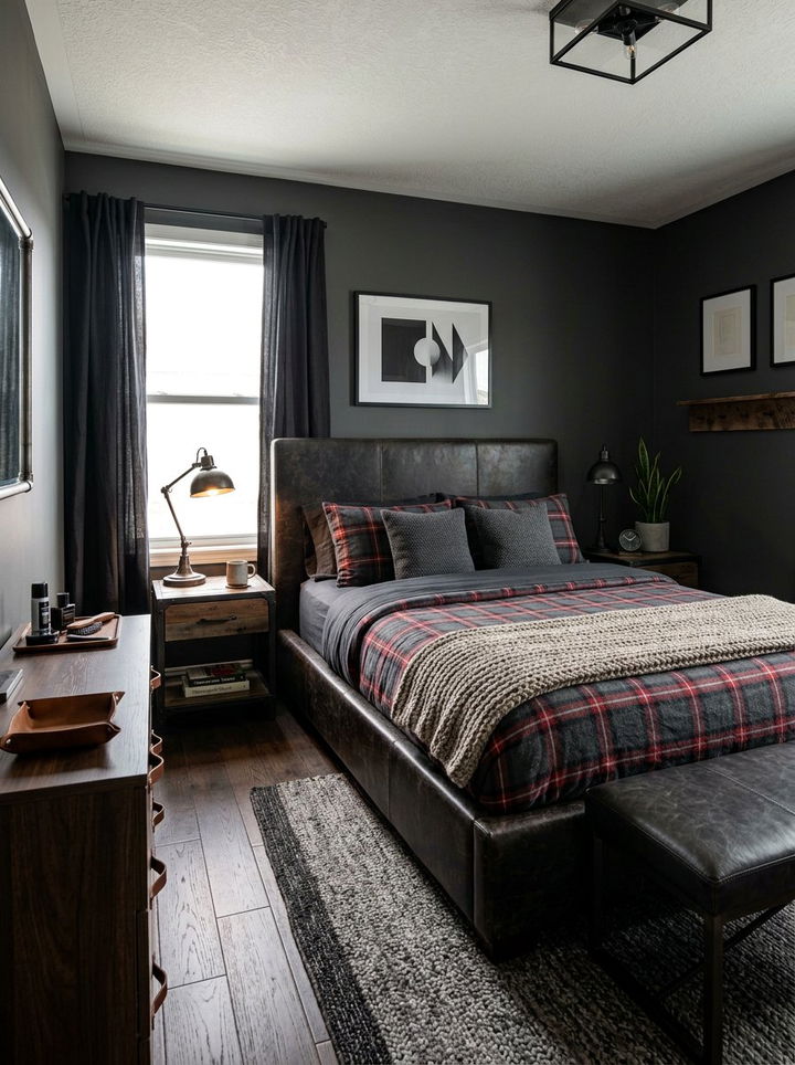 Masculine bedroom - 30 creative bedroom ideas