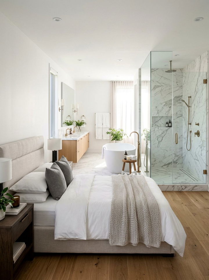 Master Bath Combo - 30 bedroom renovation ideas