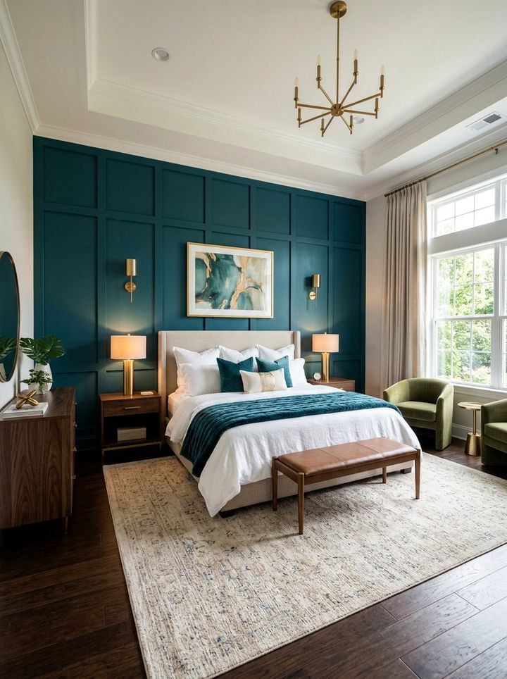 Master Bedroom Accent Wall - 30 bedroom board and batten ideas
