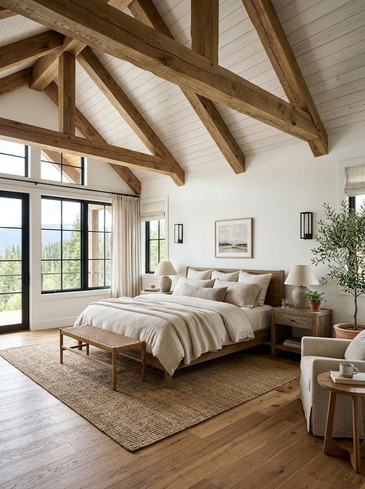 Master Bedroom Exposed Beams - 30 bedroom vaulted ceiling ideas