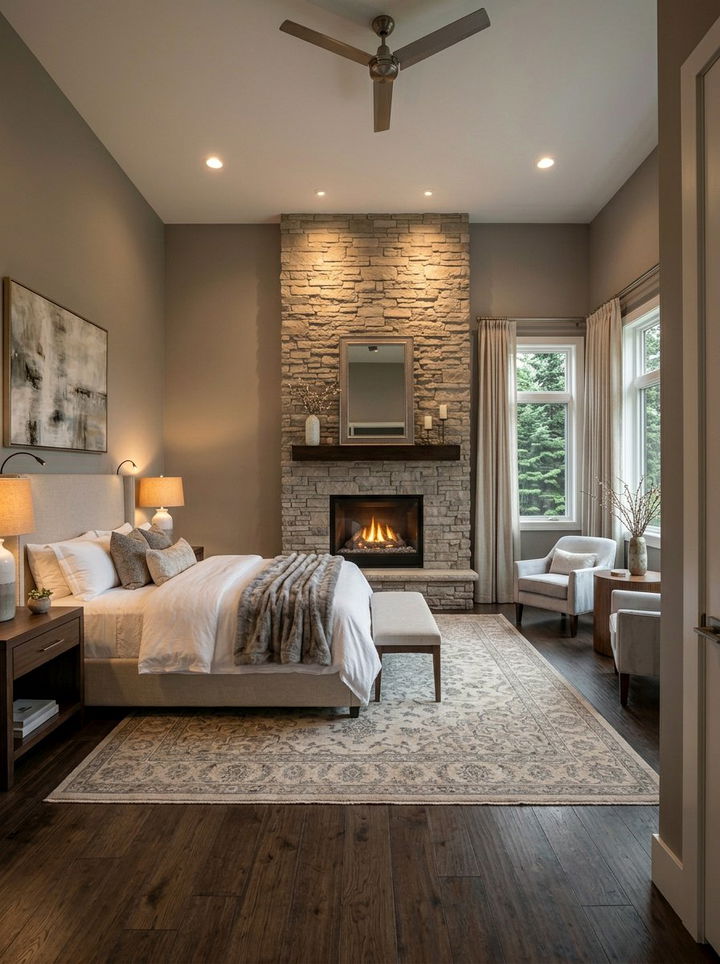 Master Bedroom Fireplace - 30 large bedroom ideas