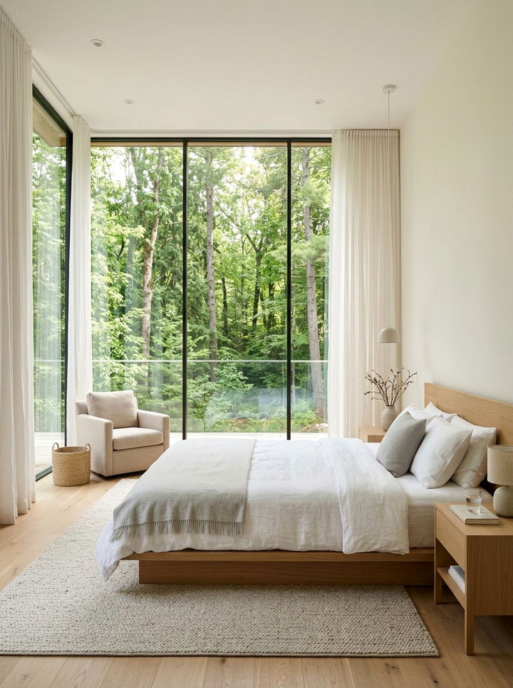 Master Bedroom Large Window View - 30 couples bedroom ideas