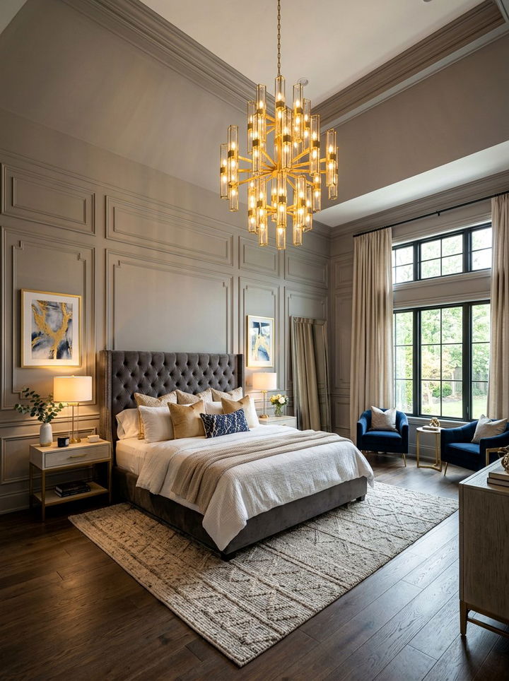Master Bedroom Statement Lighting Fixture - 30 couples bedroom ideas