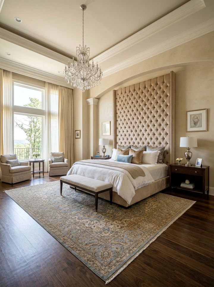 Master Bedroom Tall Tufted Headboard - 30 bedroom tufted headboards