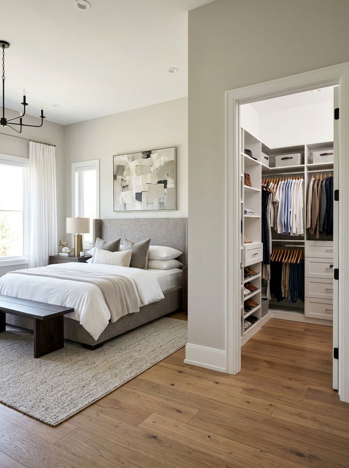 Master Bedroom With Walk In Closet Layout - 30 bedroom layout ideas