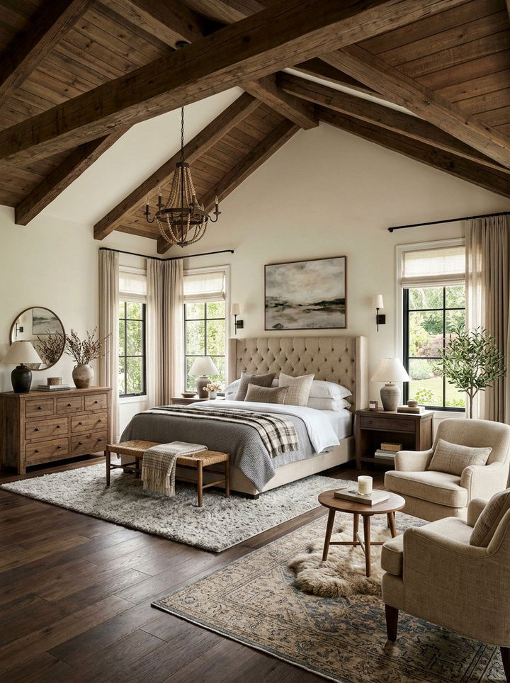Master Farmhouse Bedroom - 30 farmhouse bedroom ideas
