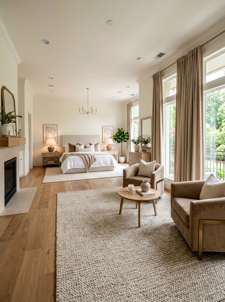 Master Suite Decor - 30 beige and white bedroom ideas