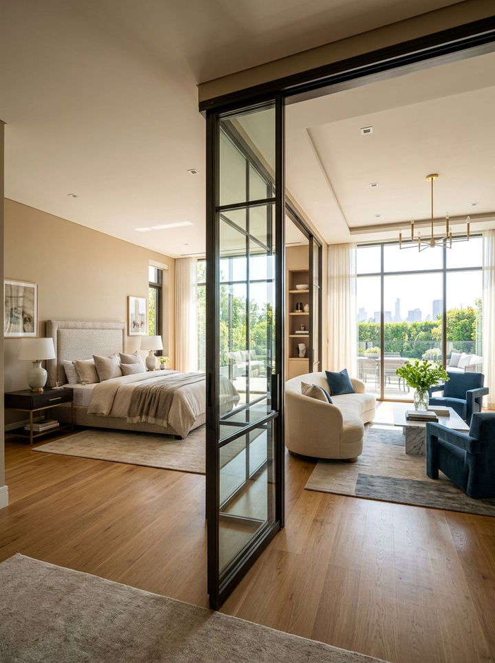 Master Suite Glass Door - 30 bedroom glass doors