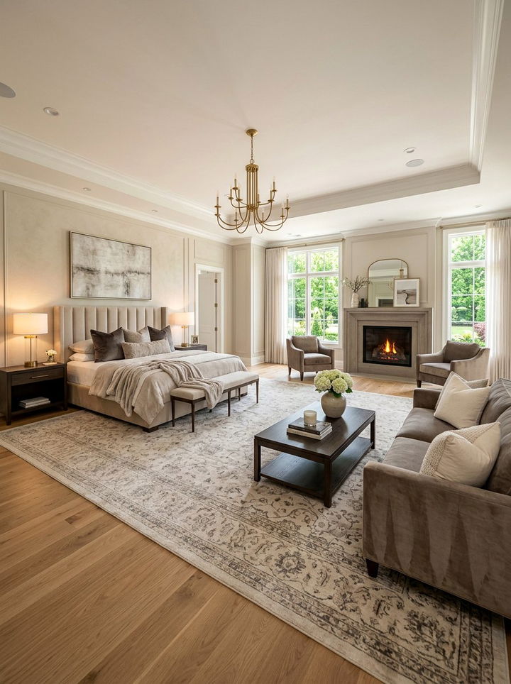 Master Suite Sitting Area - 30 grand bedroom ideas
