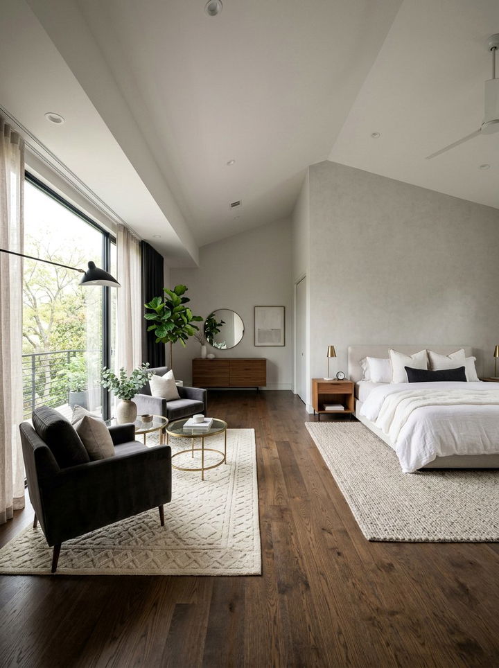 Master Suite With Sitting Area - 30 long bedroom ideas