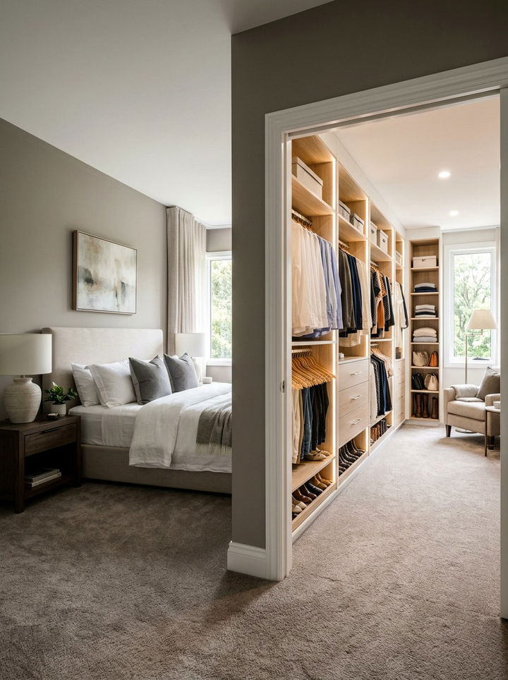 Master Suite With Walk In Closet - 30 bedroom suite ideas