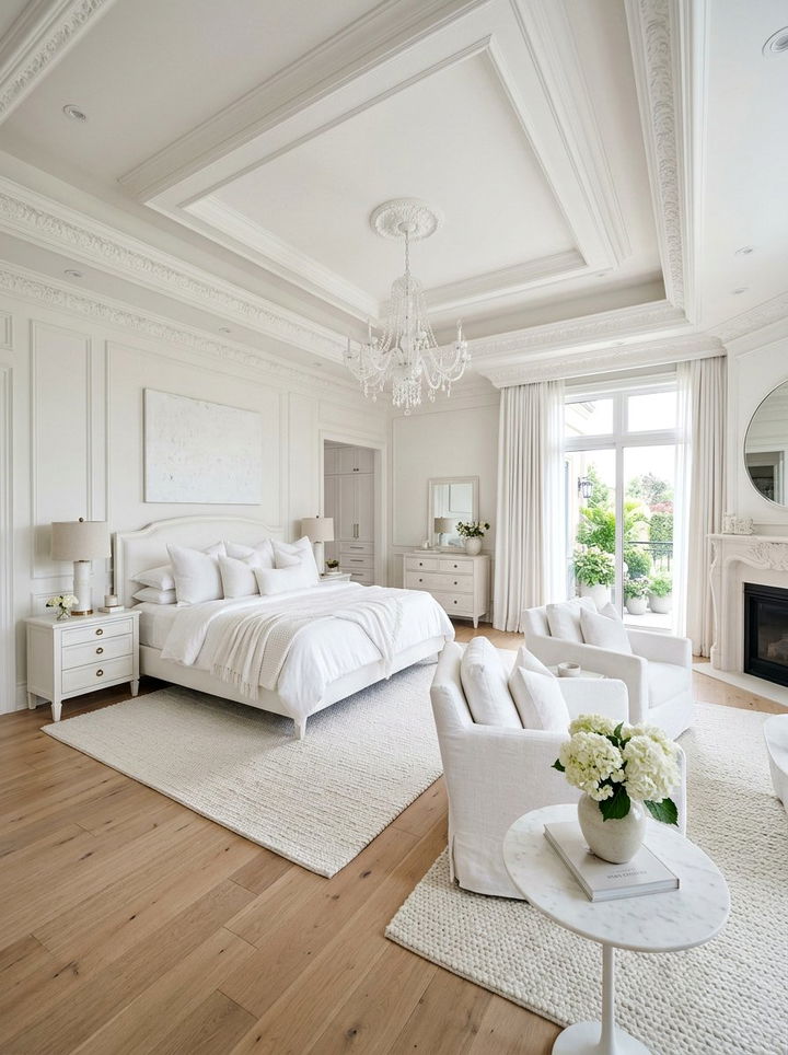 Master White Bedroom - 30 all white bedroom ideas