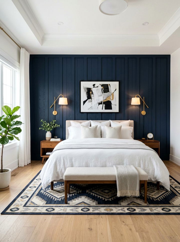 Master bedroom accent wall - 30 empty nester bedroom ideas