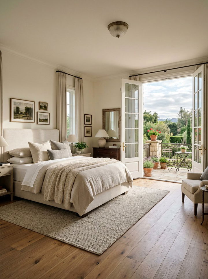 Master bedroom french doors to balcony - 30 bedroom french doors