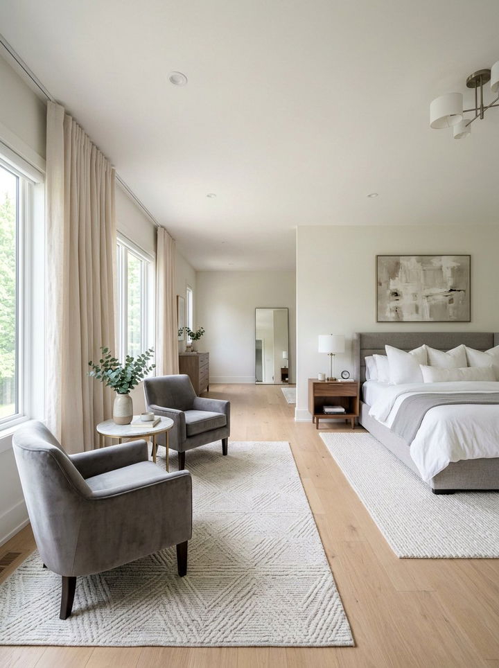 Master bedroom with sitting area - 30 empty nester bedroom ideas