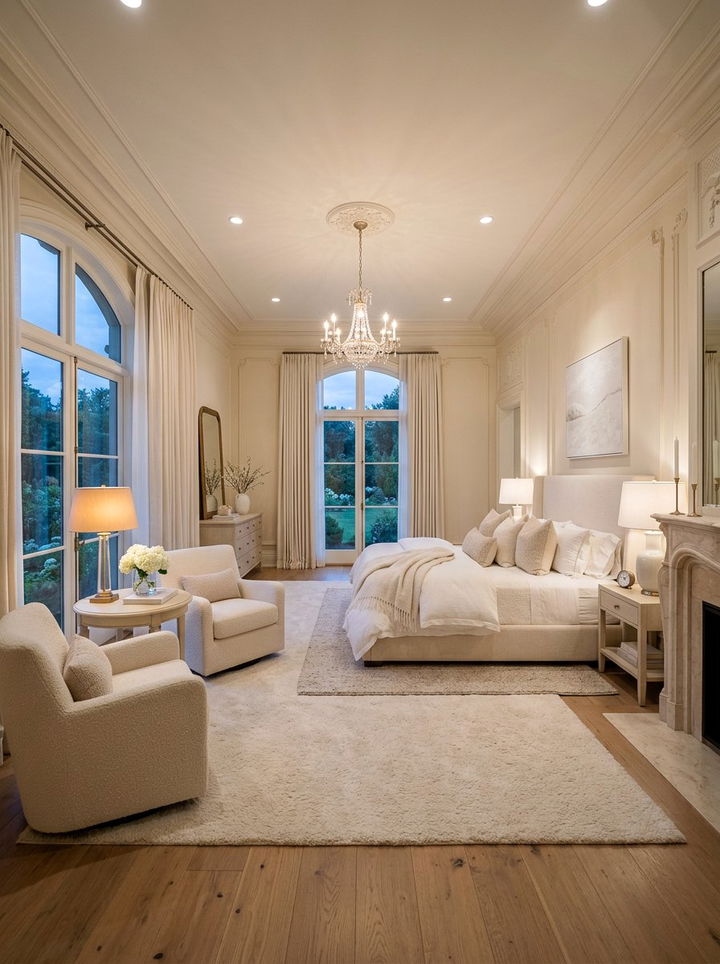 Master white bedroom - 30 milky white bedroom ideas