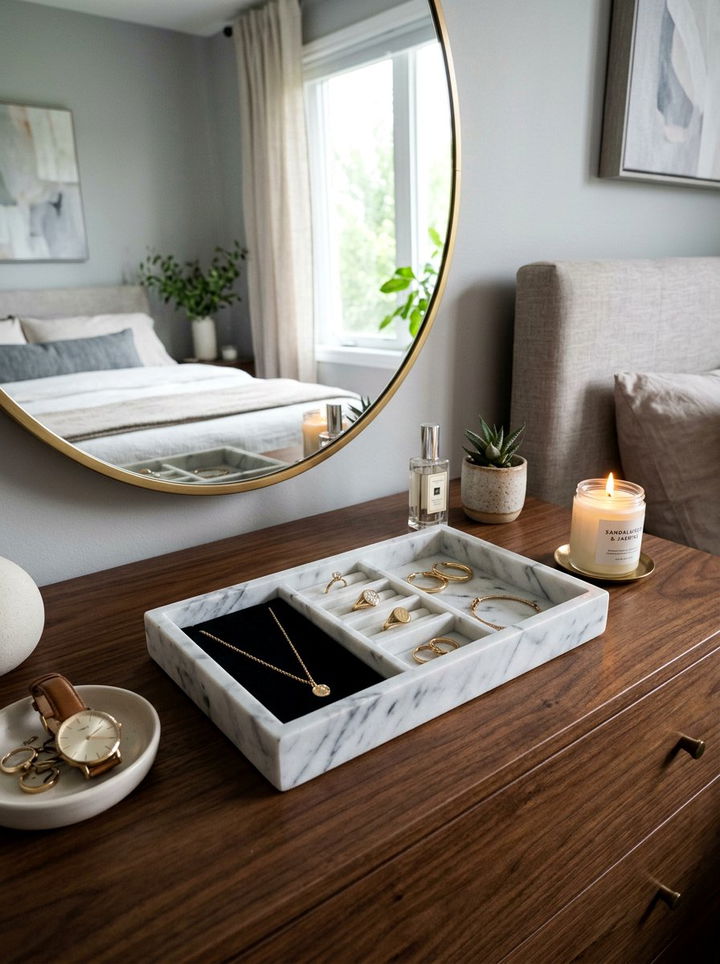 Matching Jewelry Tray - 30 one day bedroom ideas