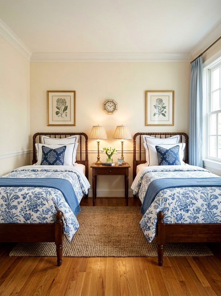 Matching Twin Beds - 30 shared bedroom ideas