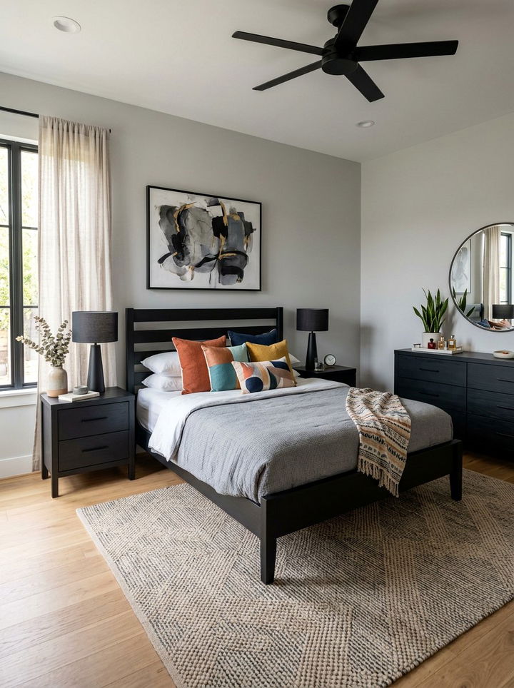 Matte Black Bedroom Set - 30 contemporary black bedroom ideas