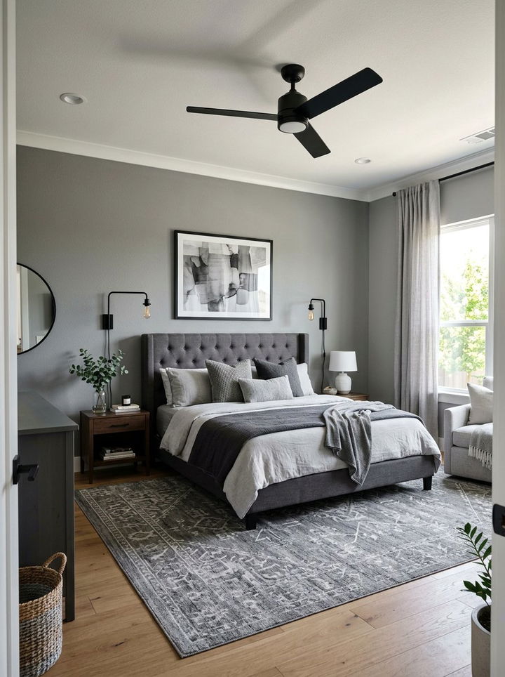 30 Industrial Gray Bedroom Ideas for a Bold, Loft-Style Look