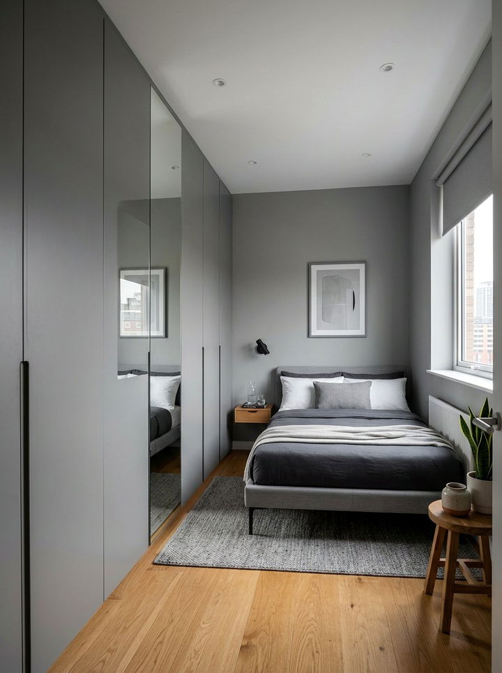 Matte Grey Small Bedroom - 30 grey bedroom decor ideas