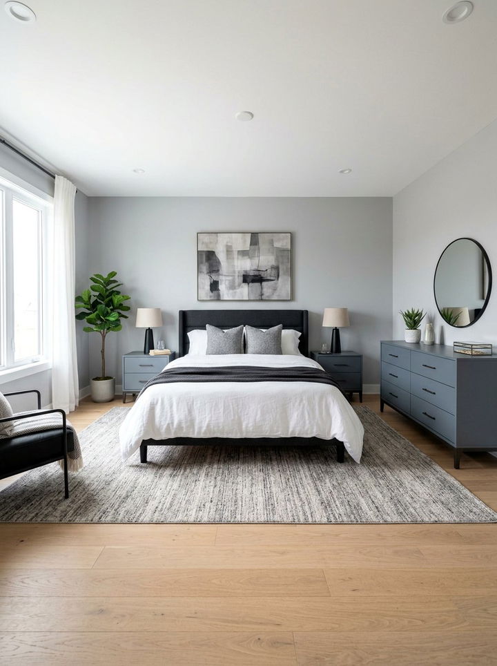 Matte Slate Gray Furniture - 30 slate bedroom ideas