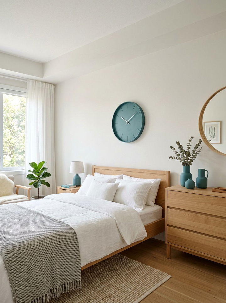 Matte Teal Bedroom Decor - 30 scandinavian teal bedroom ideas