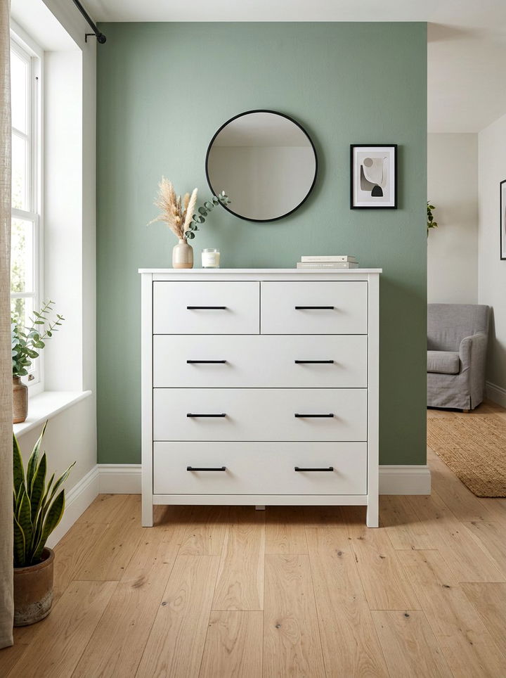 Matte White Chest Of Drawers - 30 bedroom white furniture ideas