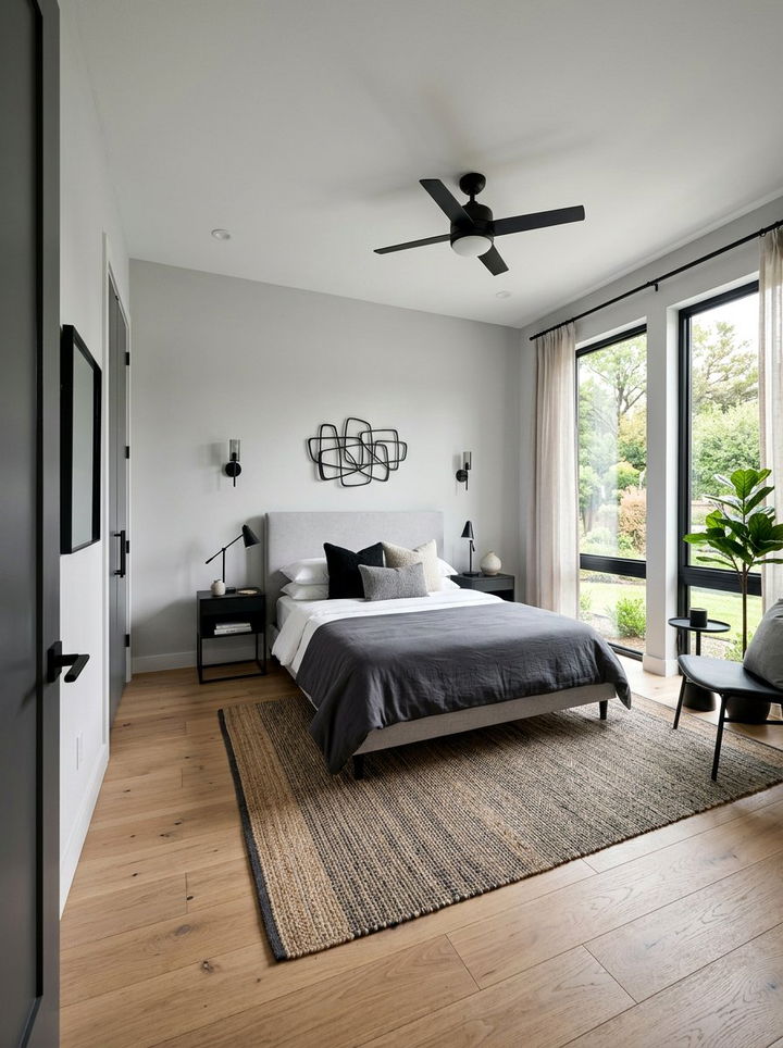 Matte black bedroom accents - 30 moody bedroom ideas