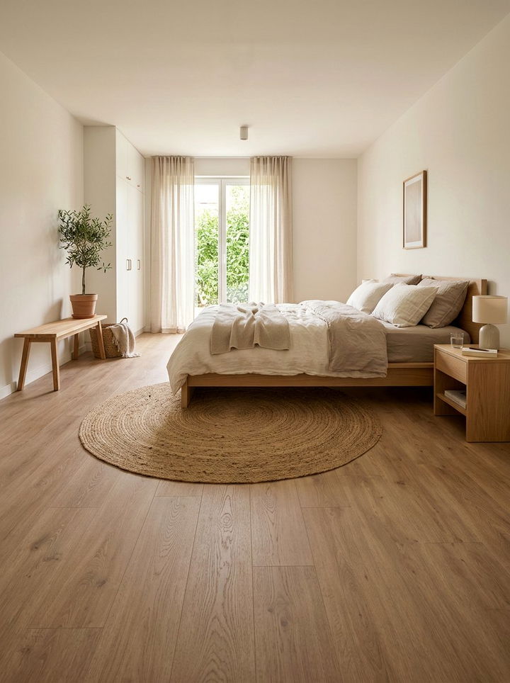 Matte finish bedroom laminate - 30 bedroom laminate flooring ideas