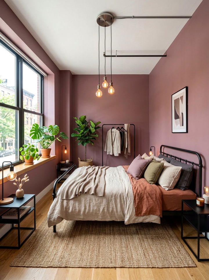 Mauve Aesthetic Bedroom - 30 purple bedroom ideas