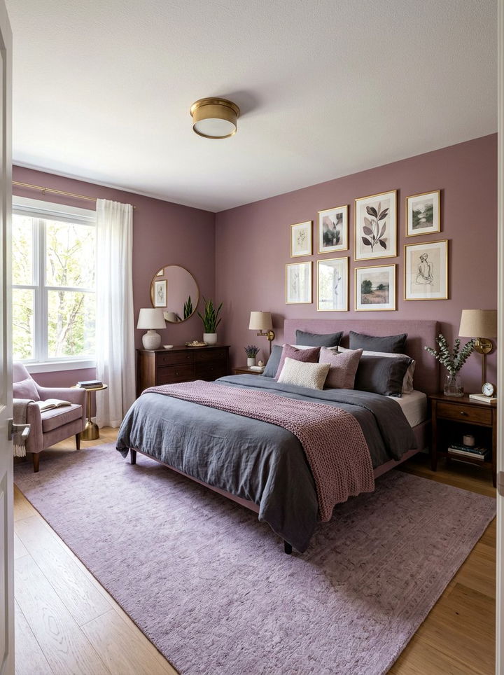 Mauve Bedroom - 30 bedroom color ideas